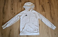 Adidas Kinder Hoodie Kapuzenpullover Weiß Schwarz Gr.164 13-14 Jahre