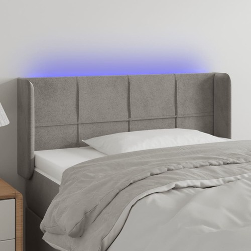 Mit led kopfteil samtkopfteil - mit,