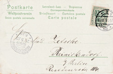 Künstlerkarte 1902 verschickt