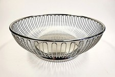 ALESSI 826 Drahtkorb zeitloser Klassiker Brotkorb Obstkorb Rund Edelstahl 18/10