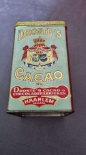 Antik Originale Blechdose*Droste Cacao* um 1900-15cm-lithogr. Rarität
