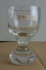 antikes schweres Glas Becher