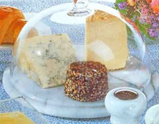 Großes Käseset Marmor-Platte