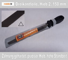 Feile, Dreikantfeile, Sägefeile, Hieb 2, mittelfein, gute Oberflächengüte 150mm