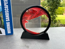 NEU ROTES Sandbild zum drehen