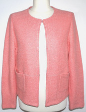 ZERO Jacke Gr.40 rosa koralle  Wolle Bouclé Blazer Set ++Neu++