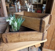 2er SET ZIEGELFORM HOLZKASTEN