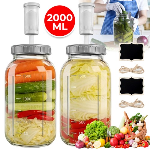 Fermentierglas mit deckel und - mit,