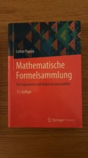 Mathematische Formelsammlung von Lothar Papula (Taschenbuch) 11.Auflage