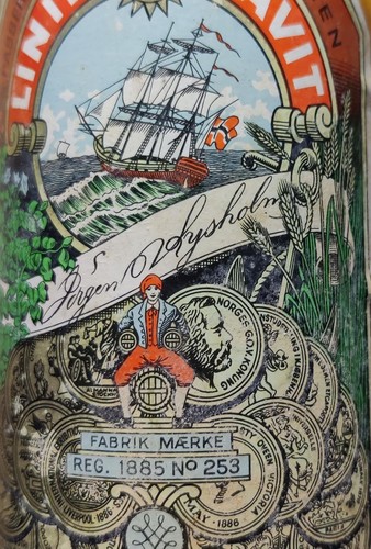 Vintage linie aquavit - linie,