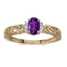 Ring 10 Karat Gelbgold ovaler