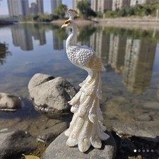 Pfau Deko Figur Garten Statue