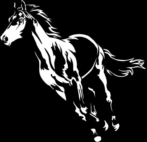 Aufkleber pferd - pferd,