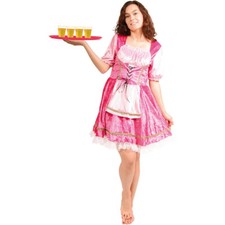 OKTOBERFEST DIRNDL DAMEN Karneval Fasching Kellnerin Party Kostüm Kleid # 21540