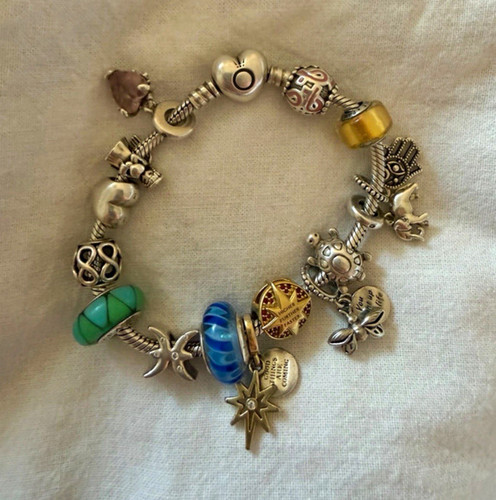 Pandora charm armband 16cm - pandora, charm-armband