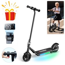 Elektroroller Kinder 16km/h Elektroscooter 150W Elektro Roller Schwarz Alter 6+