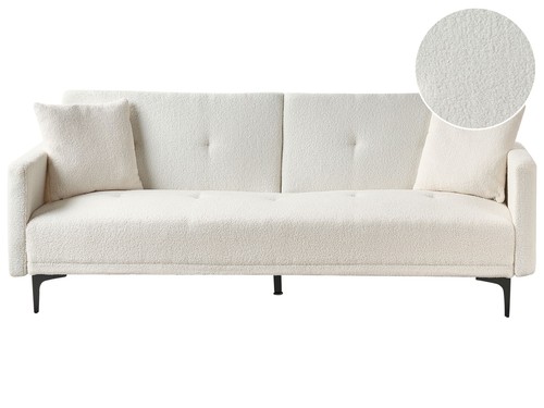 Sitzer schlafsofa bouclé - schlafsofa,