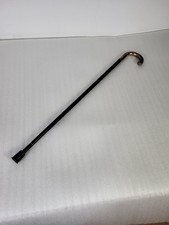 Antiker Spazierstock mit 800er Silbergriff – florales Dekor – um 1900