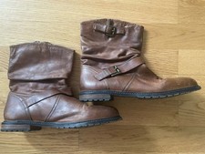 SPM Damen Boots Stiefel Gr. 39 leicht gefüttert braun
