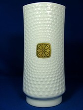 Unusual 70´s design SCHUMANN ARZBERG  relief porcelain vase 1027 / 22 glazed