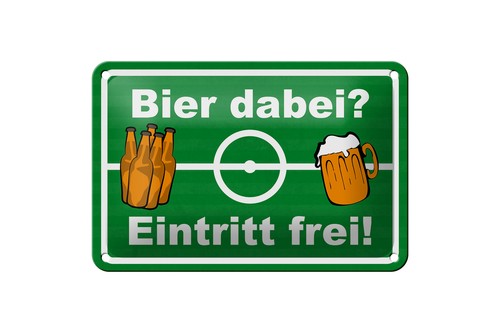 Blechschild alkohol 18x12cm - alkohol,
