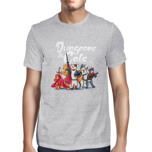 1tee herren shirt dungeons - t-shirt, &