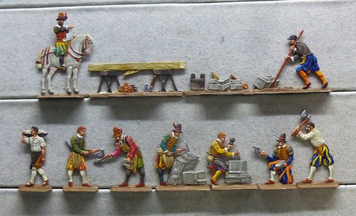 Zinnfiguren handwerker - 11,