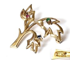 Vintage Brosche 333er Gold
