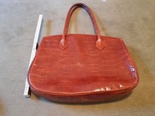 Anna Valerie Adolf Ledertasche, Vintagestyl, Top erhalten Braunes Leder