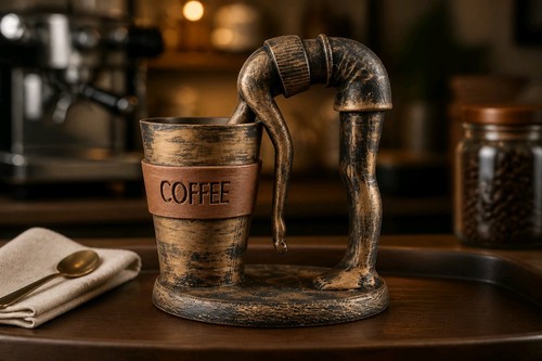 Wake kaffee ornament a - me,