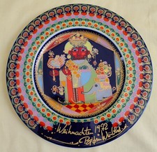 Rosenthal Porzellan 1972 Heilige 3 Könige Caspar Weihnachtsteller 29cm Kratzer