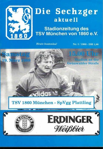 Fussball programmheft 87 - , 87/88