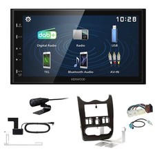 Kenwood DMX129DAB   Autoradio für Dacia Logan 2008-2011 braun