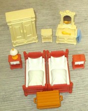 Playmobil Schlafzimmer zu 5300 Puppenhaus Nostalgie Rosa Serie