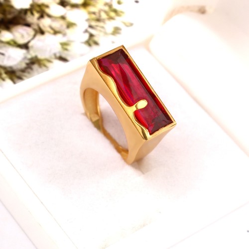 Roter baguette rubin - roter,