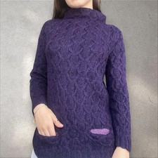 Vintage strickpullover lila - strickpullover,