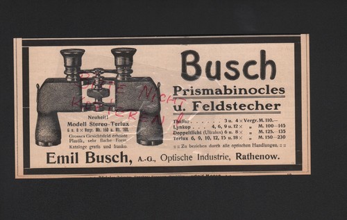 Rathenow werbung 1908 emil - 1908,,