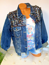 Believe Pailetten Jeansjacke