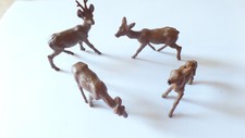 DDR Plaho Tiere Figuren Haustiere Zootiere Wildtiere Rehfamilie