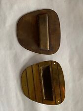 2 Türgriffe Schiebetür (Messing) aus Musikschrank Rosita Perle (Telefunken)