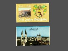 Streichholzbriefchen DDR 1989 Halberstadt & Oebisfelde