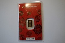 1 g Goldbarren ARGOR-HERAEUS "