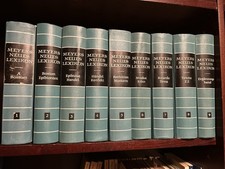 Meyers Neues Lexikon 8 Bände plus Ergänzungsband ungelesen unbenutzt