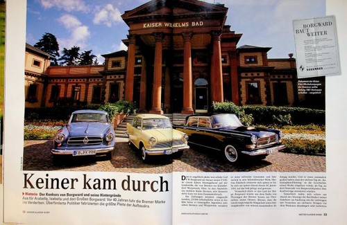 Motor klassik 2001 borgward - klassik, 09/2001