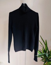 FTC NEU 100% Kaschmir Cashmere Pullover Cardigan XS S 34 36 TOP schwarz