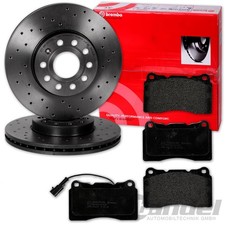 brembo GELOCHTE BREMSSCHEIBEN + BELÄGE VORNE passend für ALFA ROMEO 159