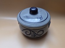 Alter Heringstopf Steingut mit