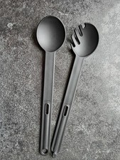 Tupperware Combinette Salatbesteck Spaghetti Zange Schwarz NEU/OVP