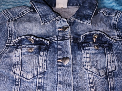Kinder jeans jacke 128 - jeans,