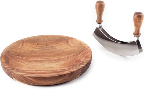 Wiegemesser mit brett - mit,